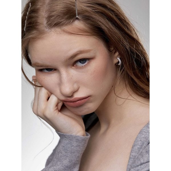 Pave One Touch Hoop Earrings