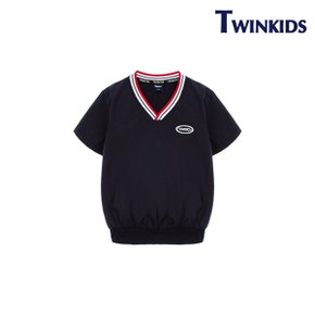 V넥 화섬티셔츠 TAMT8T23 BK _P372222008