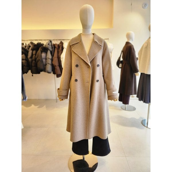 [여주점] [JJ 지고트] 여성 울 캐시미어 블렌드 더블 핸드메이드코트GRBM0CT941