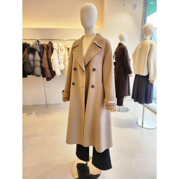 [여주점] [JJ 지고트] 여성 울 캐시미어 블렌드 더블 핸드메이드코트GRBM0CT941