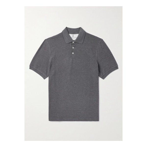 브루넬로쿠치넬리 슬림핏 코튼 피케 폴로 셔츠 46376663162890322