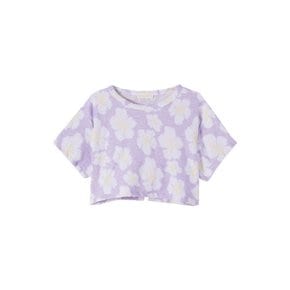 키즈 칼리스티 KALISTEE 테리 반팔 티셔츠 라일락 티아레 블로썸 26S_T0100 KALISTEE LILAC