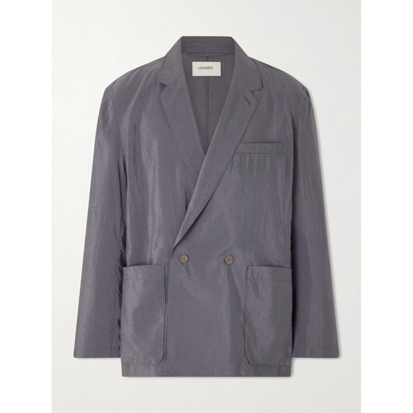 더블브레스트 실크 블렌드 블레이저 46376663162991231