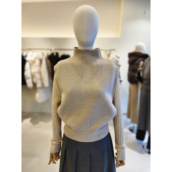 [여주점] [JJ 지고트]여성 울 캐시미어 블렌드 버튼 니트  GRAA1VTR51