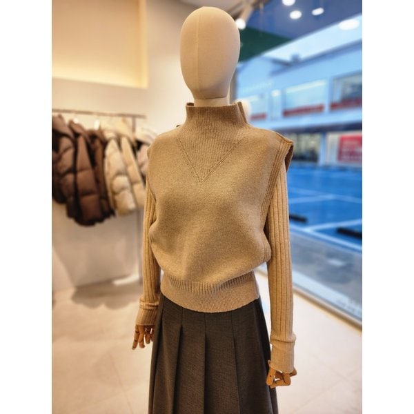 [여주점] [JJ 지고트]여성 울 캐시미어 블렌드 버튼 니트  GRAA1VTR51