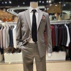 프리미엄 베이지 헤링본 짜임 정장 RPLMSJ59A