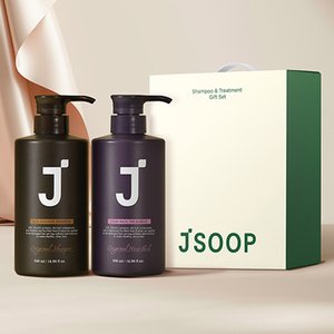 제이숲 실크케라틴 선물세트 구성 (샴푸 500ml + 트리트먼트 500ml + 기프트 박스)