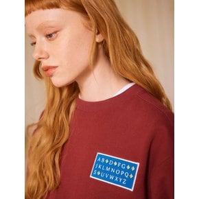 ALPHABET SWEATSHIRT / wine