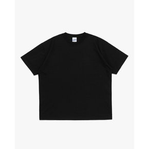 비캔버스 18수 반팔 라운드 블랙