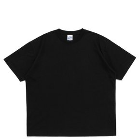 비캔버스 18수 반팔 라운드 블랙