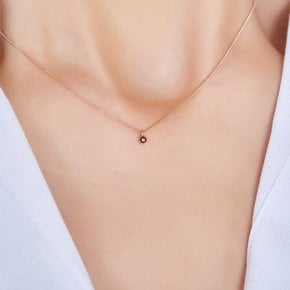 18K  로시니 1월 탄생석 가넷 목걸이