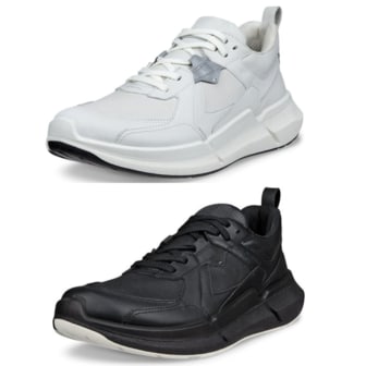 에코 [여주점] 여성 바이옴 2.2  완전 방수 고어텍스 발 편하고 쿠션 좋은 스니커즈 화이트, 블랙 830813