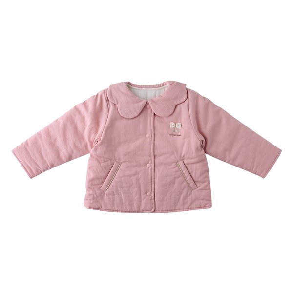 [여주점] [오프라벨 여주점] 밍크뮤 (PK) 꽃잎카라리버시블패딩자켓 (34A15-113-02)