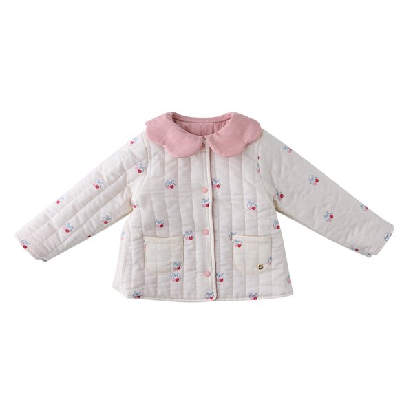 [여주점] [오프라벨 여주점] 밍크뮤 (PK) 꽃잎카라리버시블패딩자켓 (34A15-113-02)