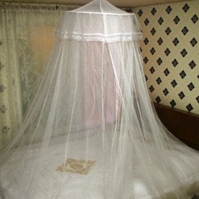 레이스 캐노피 모기장아기 침대 대형 사각모기장