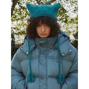 Cat Tassel Bonnet Hat (Forest)