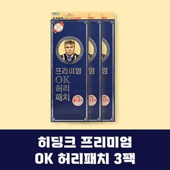 더블에이 히딩크 프리미엄 OK 허리패치 3팩(자석18장+비자석6장)