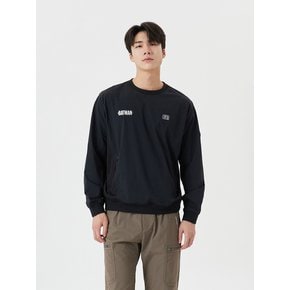 (M)(GOLDEN BEAR X BATMAN) 메쉬 배색 우븐 스웻 셔츠 G4TAW25011BKX
