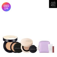 스킨 누더 쿠션(리필포함) + 쿠션 컨실러 + 글로우래스팅틴트미니+물결크림5ml2개+블러쉬파우치