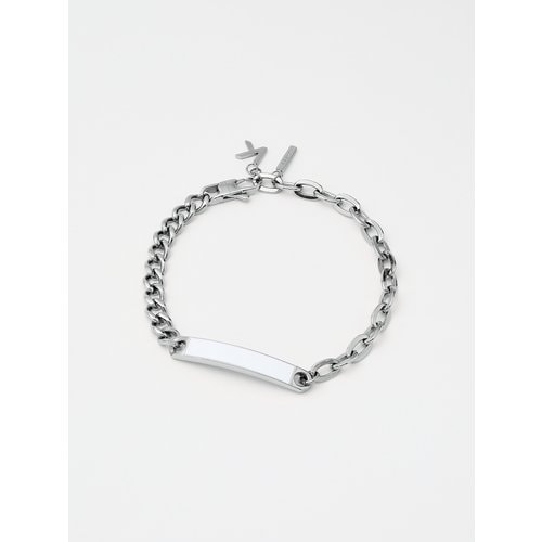 Duality Chain2chain Bracelet Silver&White Enamel JDB21SW001M