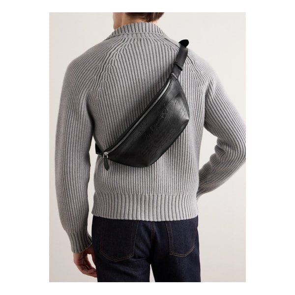 라이더 스크리토 베네치아 소프트 풀그레인 가죽 벨트백 1647597337813803