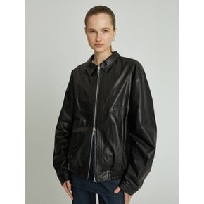 Wrinkle Bomber Jacket (Black)