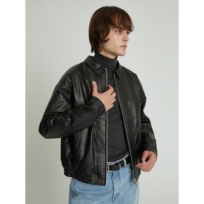 Wrinkle Bomber Jacket (Black)