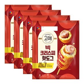 고메 빅크리스피핫도그 520G[4개입] 4팩