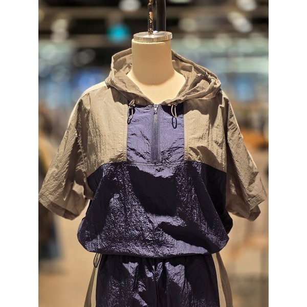 [파주점] 랩  배색 후드 반팔 아노락 AQ2WZ562