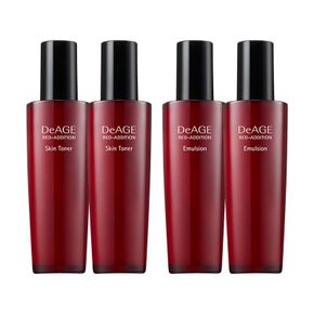 참존 디에이지 레드 에디션 2+2 기초 듀오세트 스킨 로션 120ml 단품 총 4개..[35830470]