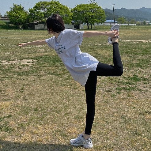 핫핑 [여름용레깅스][러닝용] 여름에도입어 9부레깅스 H_PT8365