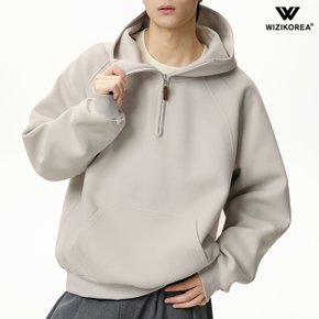 남성 여름 남성 헤비 반집업 후드티 오버핏 무지 빅후드 맨투맨 봄 가을 티 WI072T