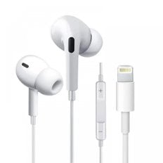 SmartBizzzLightning Headphones with Built-in Microphone Pack of 1 WhiteMFi Phone HiFi 정품