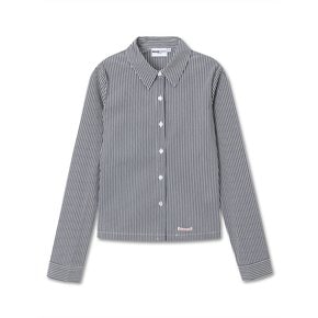 STRIPE SLIM FIT SHIRTS CHARCOAL