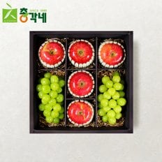 [8/26(월)순차출고][총각네] 명품 샤인머스캣 제수용 사과 혼합과일 선물세트 4호 3.5kg