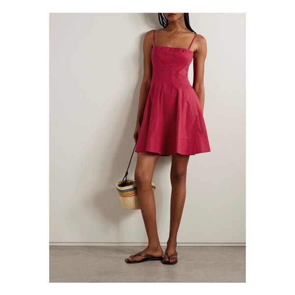 스타우드 와일리 코튼 혼방 포플린 미니 드레스 푸시아 46376663162859620