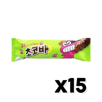  짱구는 못말려 21곡 초코바 어린이간식 15g x 15개 1박스