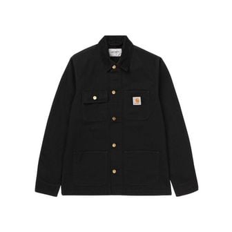  칼하트 WIP 디어본 캔버스 (언라인드) 미시건 초어 코트 블랙 - 스프링 Carhartt WIP Dearborn C