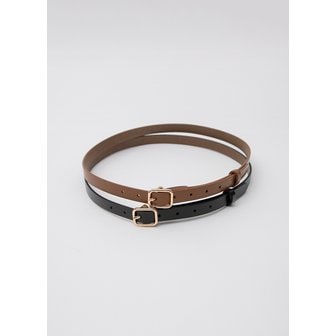 나인(Atelier Nain) (S-BT-0021)CLASSIC SQUARE BUCKLE BELT