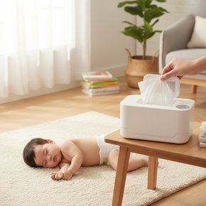 휴대용 물티슈워머 아기 물티슈 보온 워머 원터치 티슈 워머기