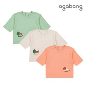 [더센트럴] 아가방 리프7부티셔츠(BEIGE,GREEN,ORANGE)_01Q551001