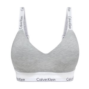 Calvin Klein 캘빈클라인 CK 라이틀리 라인드로고 스트랩 모던코튼 노와이어 브라렛 그레이헤더 QF7059-P7A