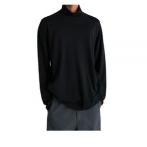 르메르 RELAXED MOCK NECK T-SHIRT (TO1467 LJ1043 999) (릴랙스드 모크 넥 티셔츠)