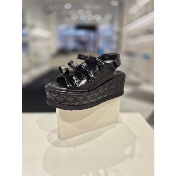 [여주점] Frangia ribbon sandals(black)_DG2AM25031BLK