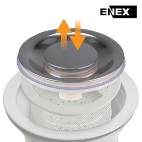 에넥스 원터치배수구커버 씽크대뚜껑 배수구커버 마개