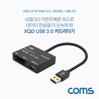 제이큐 카드리더기 SD Reader XQD Card to 1Port