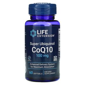 [해외직구] Life Extension 라이프익스텐션 슈퍼 유비퀴놀 코큐텐 100mg 60소프트젤 2팩 Super Ubiquinol CoQ10, 100 mg, 60 Softgels