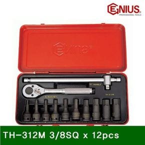 6각 비트소켓세트 TH-312M 3_8SQ x 12pcs (SET)