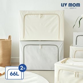 패브릭 모듈 리빙박스 66L 1+1