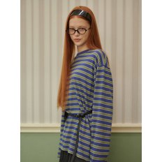 Plue Stripe Long T-shirt